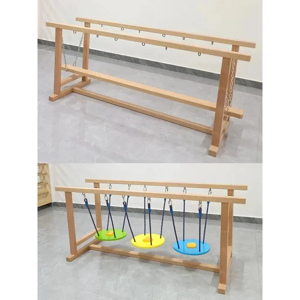 Sensory Swinging Bridge Balance Beam for Kindergarten Physical Development