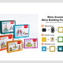 Montessori Magnetic Building Blocks Set - Creative DIY Construction Tiles for Kids' Learning & Play