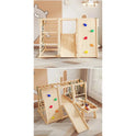 Indoor Wooden Climbing Frame for Kids with Slide and Swing - Sensory Play Set for Development and Fun