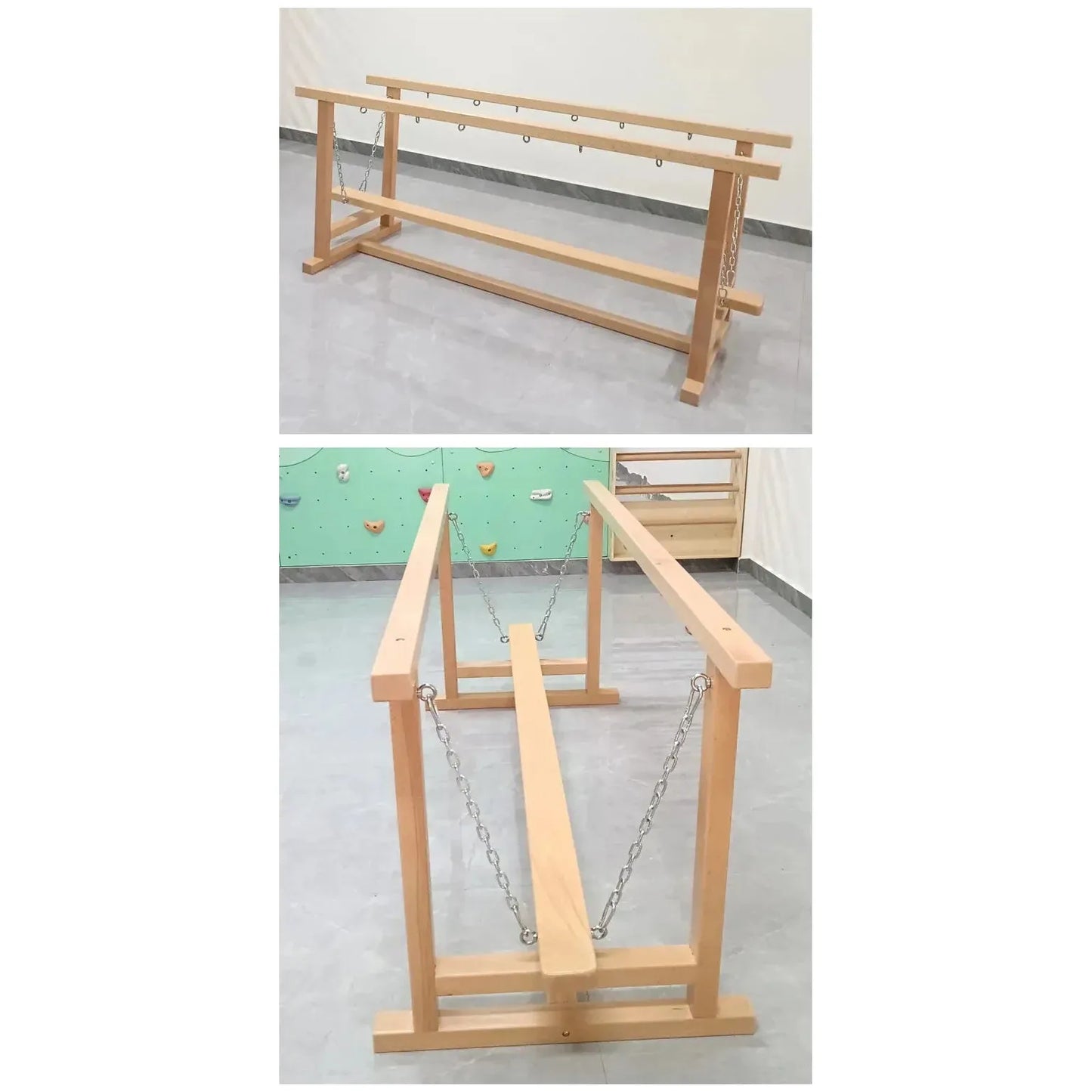 Sensory Swinging Bridge Balance Beam for Kindergarten Physical Development