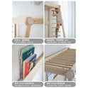 Versatile Solid Wood Children's Bed with Climbing Frame and Swing Features