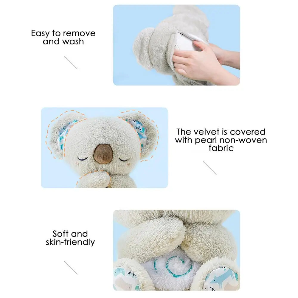 Koala Night Light Plush Toy: Musical Sensory Sleep Aid for Newborns