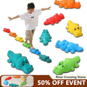 Crocodile Balance Play Stones for Kids, Montessori Outdoor Adventure, Sensory Coordination Game, Social Activity Toy