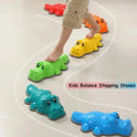 Crocodile Balance Play Stones for Kids, Montessori Outdoor Adventure, Sensory Coordination Game, Social Activity Toy