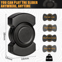 The Stainless Steel 3 in 1 Fidget Spinner and Slider Combo with Click Button is a pocket-size metal toy (38mm x 24mm x 13mm, 61.6g) for adult stress relief—multifunctional, easy to carry, and perfect to use anytime, anywhere.