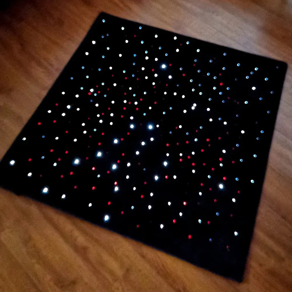 Sensory Fiber Optic Light Mat for Kids - Tactile Educational Rug for Autism Training and Play in Sensory Rooms