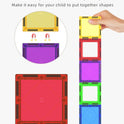 Romboss Magnetic Educational Architecture Puzzle - Colorful Building Blocks Toy for Creative Kids