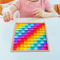 Colorful Rainbow Stacking Blocks - Fine Motor Skills Development Toy for Toddlers and Kids