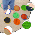 Montessori Tactile Adventure Mat with Balance Stones - Educational Sensory Play for Kids