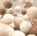 A collection of 200 Ball Pit Balls (200 pc) – Soft Mixed Tones in non-toxic shades of brown, beige, and cream.