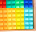 Colorful Rainbow Stacking Blocks Set - Sensory Play Resin Cubes for Kids' Fine Motor Skills Development