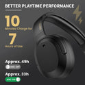 Edifier W820NB Plus Wireless Noise Cancelling Headphones 43dB ANC Hi-Res LDAC Codec 49hrs Playtime Over-Ear Bluetooth Headset - JoyfulJive