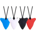 1 Pcs Sensory Chew Necklace Cartoon Chewy Kids Silicone Triangle Fangs Toys Silicone Teeth for Children with Autism Accessories - JoyfulJive