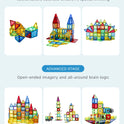 Romboss Magnetic Educational Architecture Puzzle - Colorful Building Blocks Toy for Creative Kids