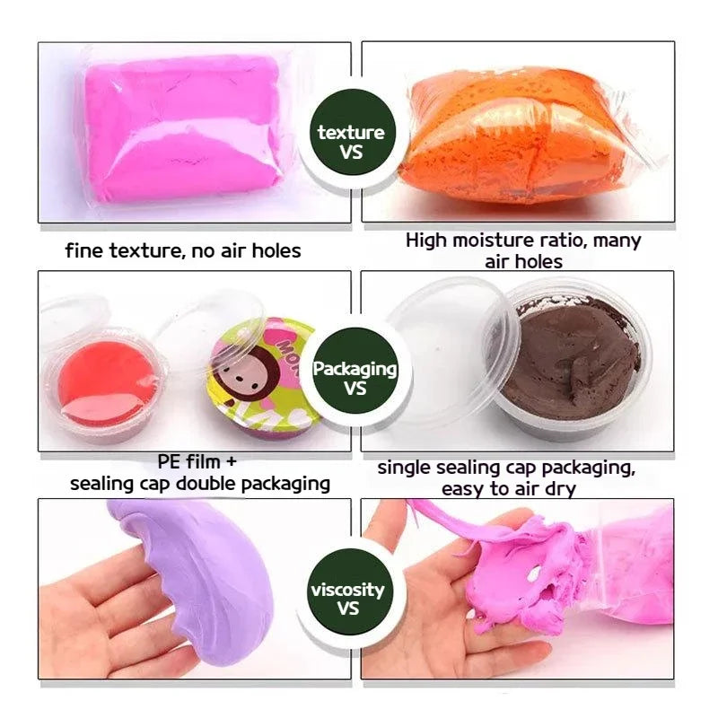 36 Colors Super Light Clay Children Fluffy Soft Plasticine Toy Modelling Diy Play Dough Tools Sets Toys for Kids