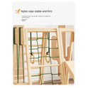 Indoor Wooden Climbing Frame for Kids with Slide and Swing - Sensory Play Set for Development and Fun