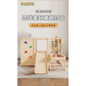 Versatile Solid Wood Indoor Climbing Frame with Slide and Swing for Kids’ Sensory Development