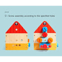 Montessori Wooden Busy House for Kids - Fine Motor Skills Development Tool and Multifunctional Activity Board