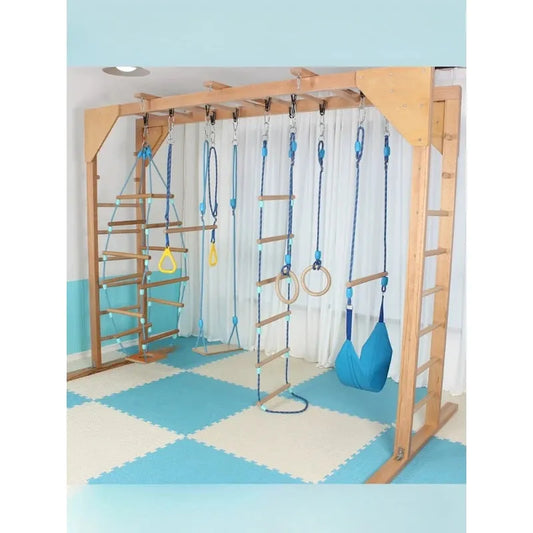 Indoor Adventure Fitness Ladder for Toddlers - Swing and Climb Sensory Play Equipment