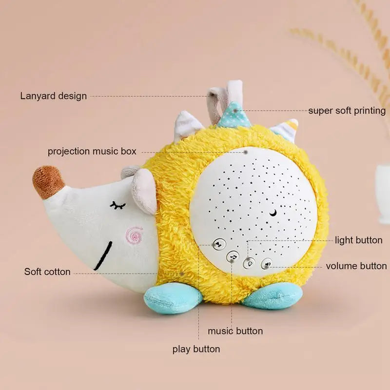 Adorable Newborn Sleep Soother - USB Rechargeable White Noise Machine with Timed Shutdown and Gentle Sounds