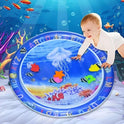 Deluxe Inflatable Tummy Time Play Mat for Babies - Water Cushion for Sensory Exploration and Development