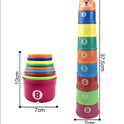 6-in-1 Baby Stacking Cups – Montessori-Inspired Educational Toy, Nesting & Bath Play for 6 Months+ Boys & Girls