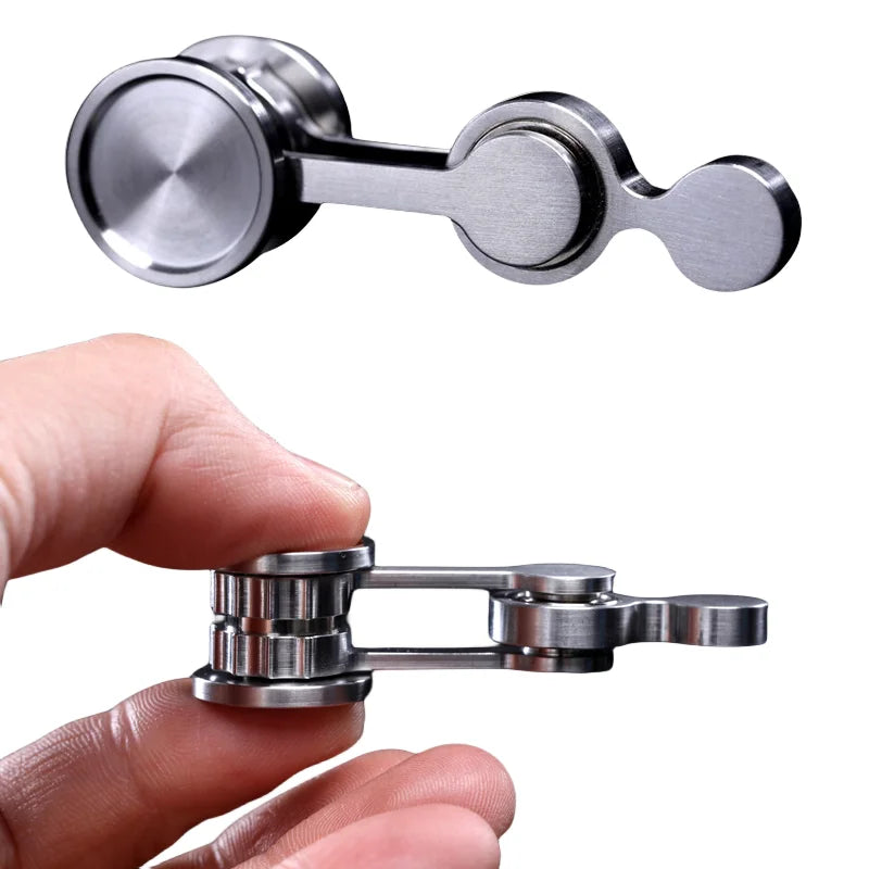 Stainless Steel Foldable Fidget Spinner for Stress Relief and Focus Enhancement