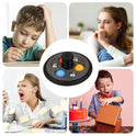 A collage shows four people with various emotions around a Pop Fidget Toy Gyro—a colorful spring mechanism bubble pop rubber tire fidget toy from Mainland China, ideal for birthdays and classroom prizes.