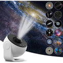 Rotating Starry Sky Projector Night Light with 12 HD Galaxy Discs for Bedroom and Home Decor