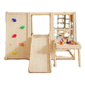 Indoor Wooden Climbing Frame for Kids with Slide and Swing - Sensory Play Set for Development and Fun