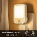 Dimmable Motion Sensor LED Night Light with EU Plug for Baby's Room, Bedroom, and Corridor - Wireless Lighting Solution