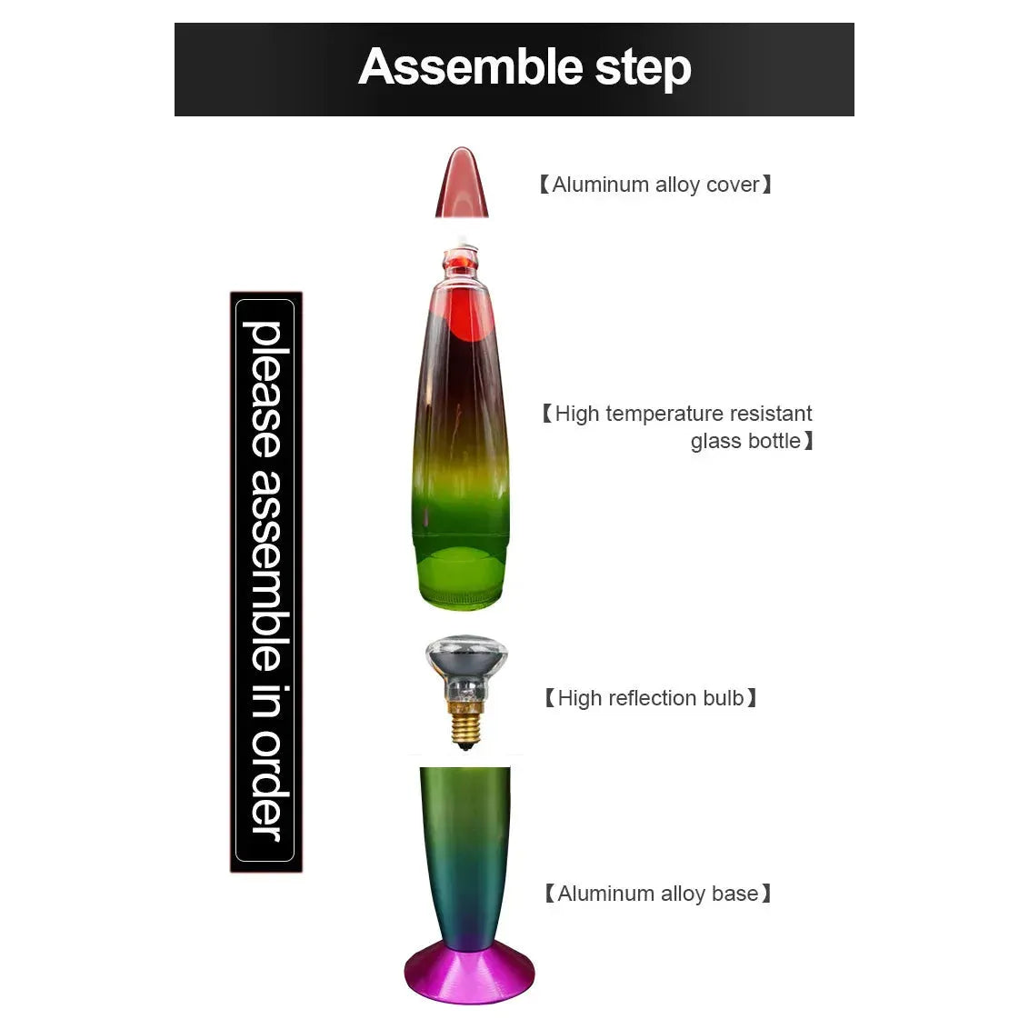 16-Inch Creative Wax Lamp Nightlight - Artistic Lava Lamp for Living Room & Bedroom Ambiance