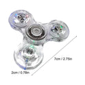 Crystal Finger Spinners Luminous LED Light Fidget Spinner Hand Top Glow In Dark Stress Relief Toys Kinetic Gyroscope For Childs