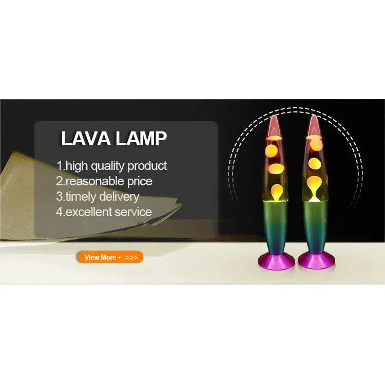 16-Inch Creative Wax Lamp Nightlight - Artistic Lava Lamp for Living Room & Bedroom Ambiance