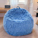 The Ombre Cobalt Blue Faux Fur Comfy Bean Bag Cover (No Filler) adds a cozy touch to your room, featuring plush fabric and a handy top handle for easy moving—perfect for stylish, comfortable seating or storage.
