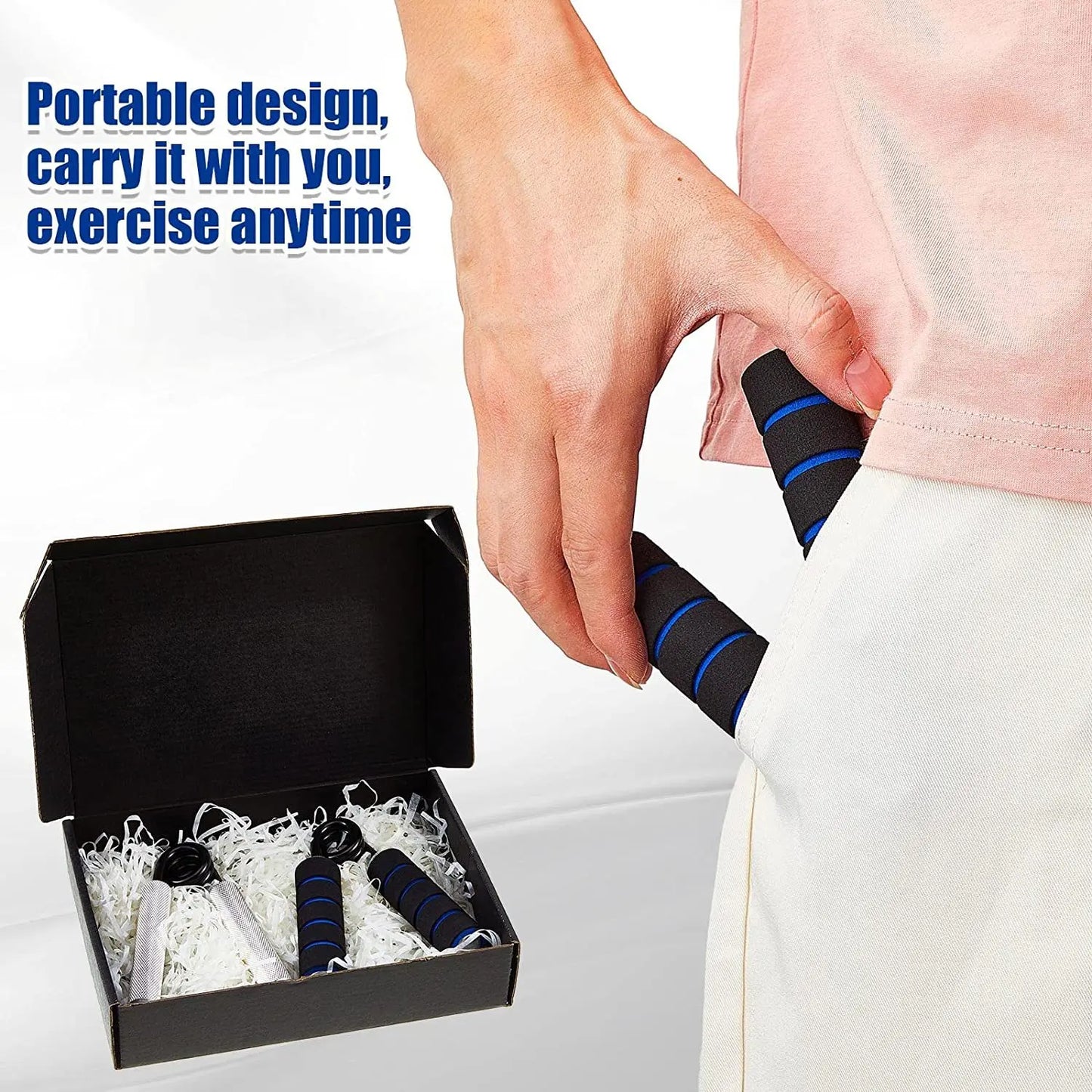 Adjustable Alloy Hand Grip Trainer for Strength and Muscle Recovery