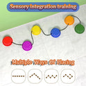 Montessori Colorful Balance Stones for Sensory Play and Developmental Training