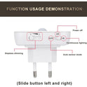 Dimmable Motion Sensor LED Night Light with EU Plug for Baby's Room, Bedroom, and Corridor - Wireless Lighting Solution