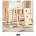 Indoor Wooden Climbing Frame for Kids with Slide and Swing - Sensory Play Set for Development and Fun