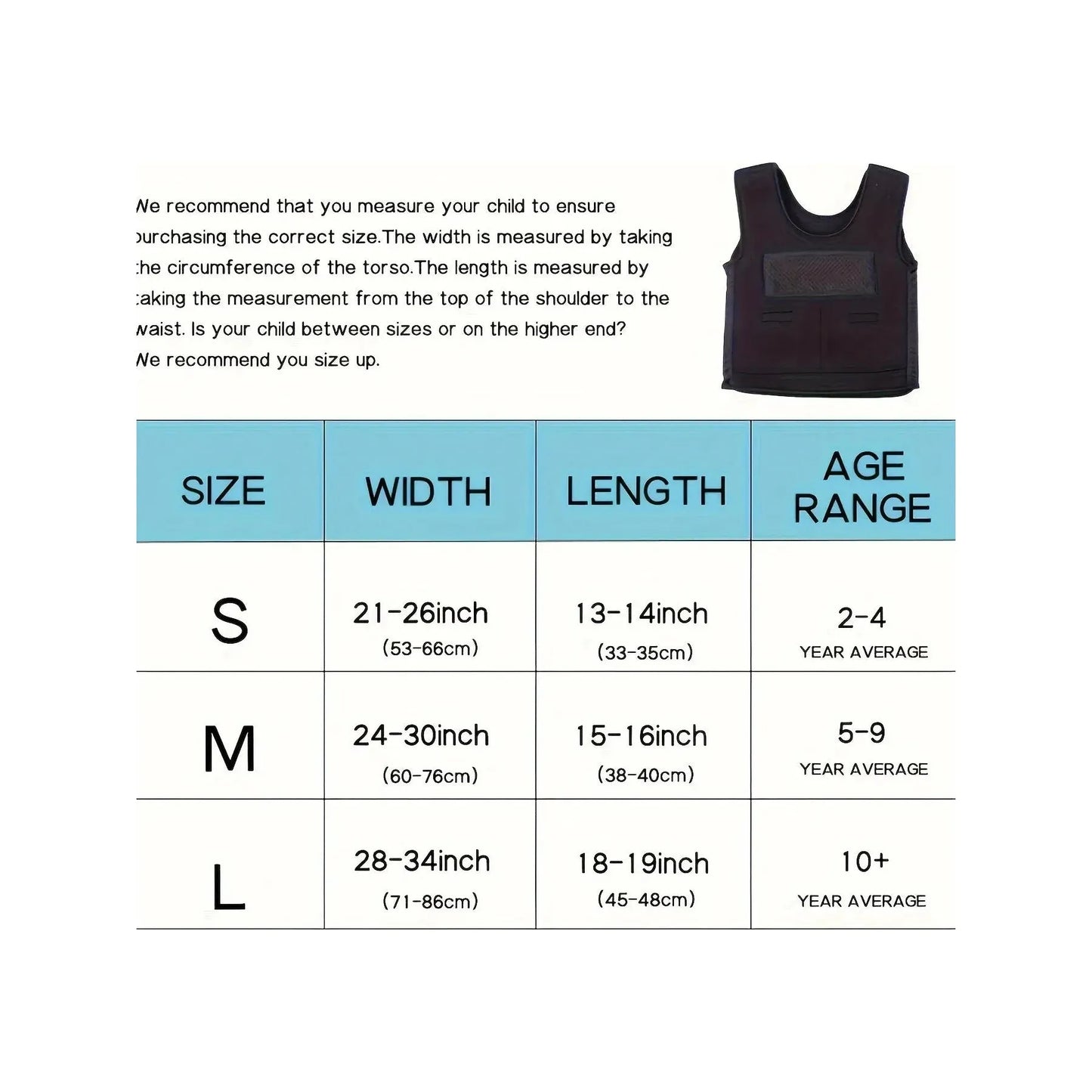 Calming Sensory Compression Vest for Autism and Hyperactivity - Breathable, Form-Fitting Design