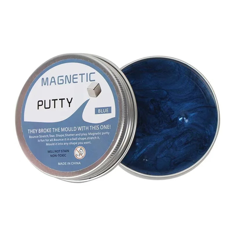 Magical Gold Magnetic Putty - Stress Relief Slime & Educational Jumping Clay for All Ages