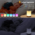 Portable Touch-Sensitive LED Night Light with Rechargeable Battery - RGB and Warm White Options for Kids' Rooms and Gifts