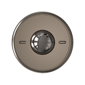 The ONO Scroller Titanium is a metallic, circular device with a central dome-shaped button and two horizontal slots on each side, shown against a plain background.