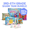 The Grades 3–5 Complete Skills Bundle features a bundle of four learning games, a deck of vocabulary cards, and a 30% off graphic for practicing upper elementary skills.