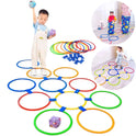 Children Jump Grid Outdoor Game Parent-Child Interactive Toys Kindergarten Early Education Teaching Aids Sensory Training Circle