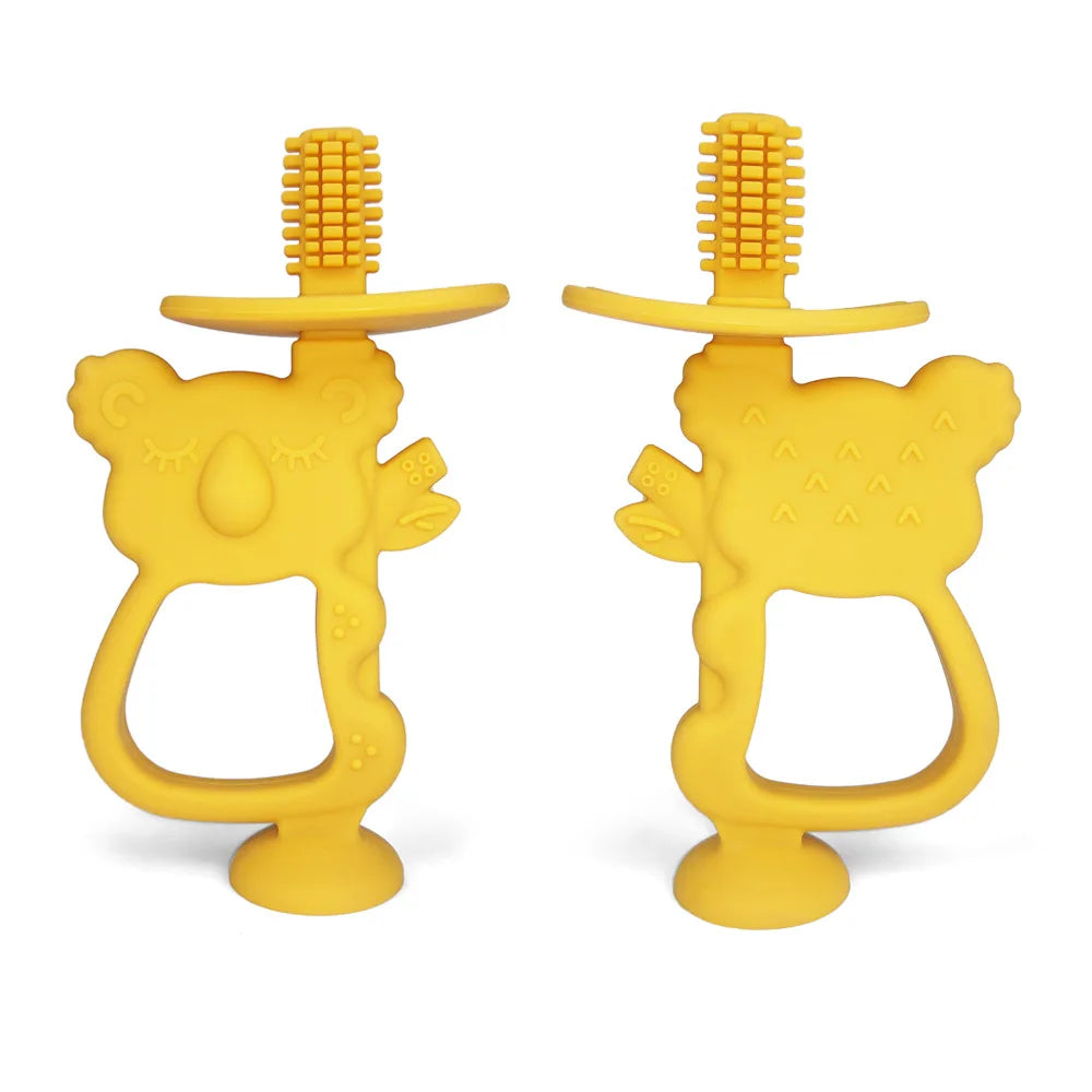 Baby Teether Gloves Kids Cartoon Bear Teething Silicone Dental Care Gums Anti-Eating Hand ​Molar Stick BPA Free ​Baby Accessorie