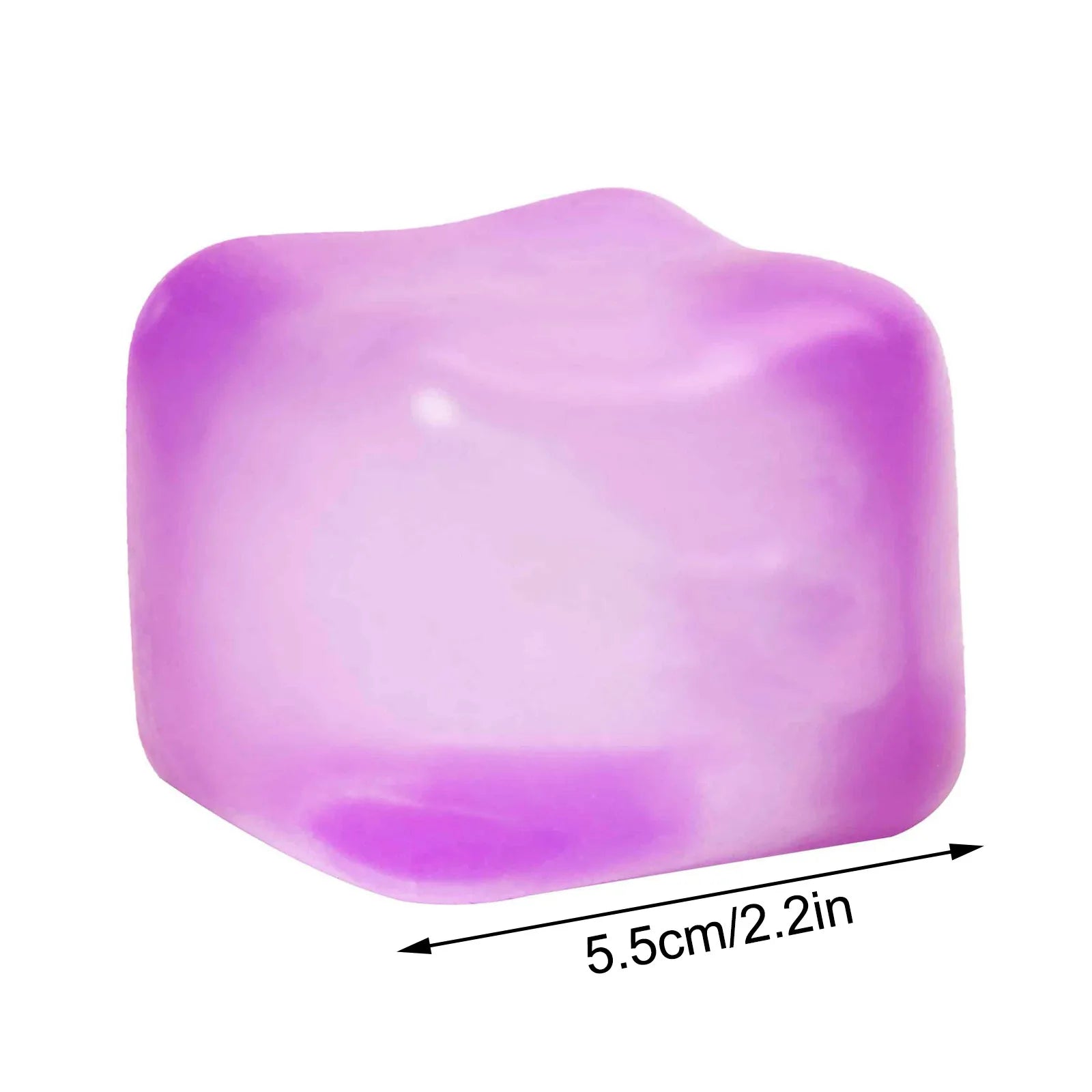 Ice Cube Shaped Fidget Toy Square Stress Relief Ball Squishy Squeeze Toys for Anxiety ADHD Stress Relief Gift for Adults