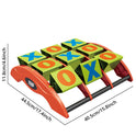 Nine-Square Grid Sandbag Throwing Game Set Toy 3×3 Sandbag Bean Bag Throwing Competition Game Toy