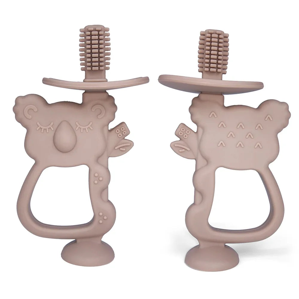 Baby Teether Gloves Kids Cartoon Bear Teething Silicone Dental Care Gums Anti-Eating Hand ​Molar Stick BPA Free ​Baby Accessorie