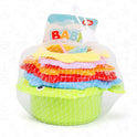 6Pcs Baby Bath Toy Stacking Cup Toddler Toys Ocean Stacking Tower Bathtub Water Play Beach Toys Educational Toy Children Gifts